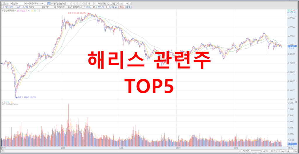 해리스 관련주 TOP5